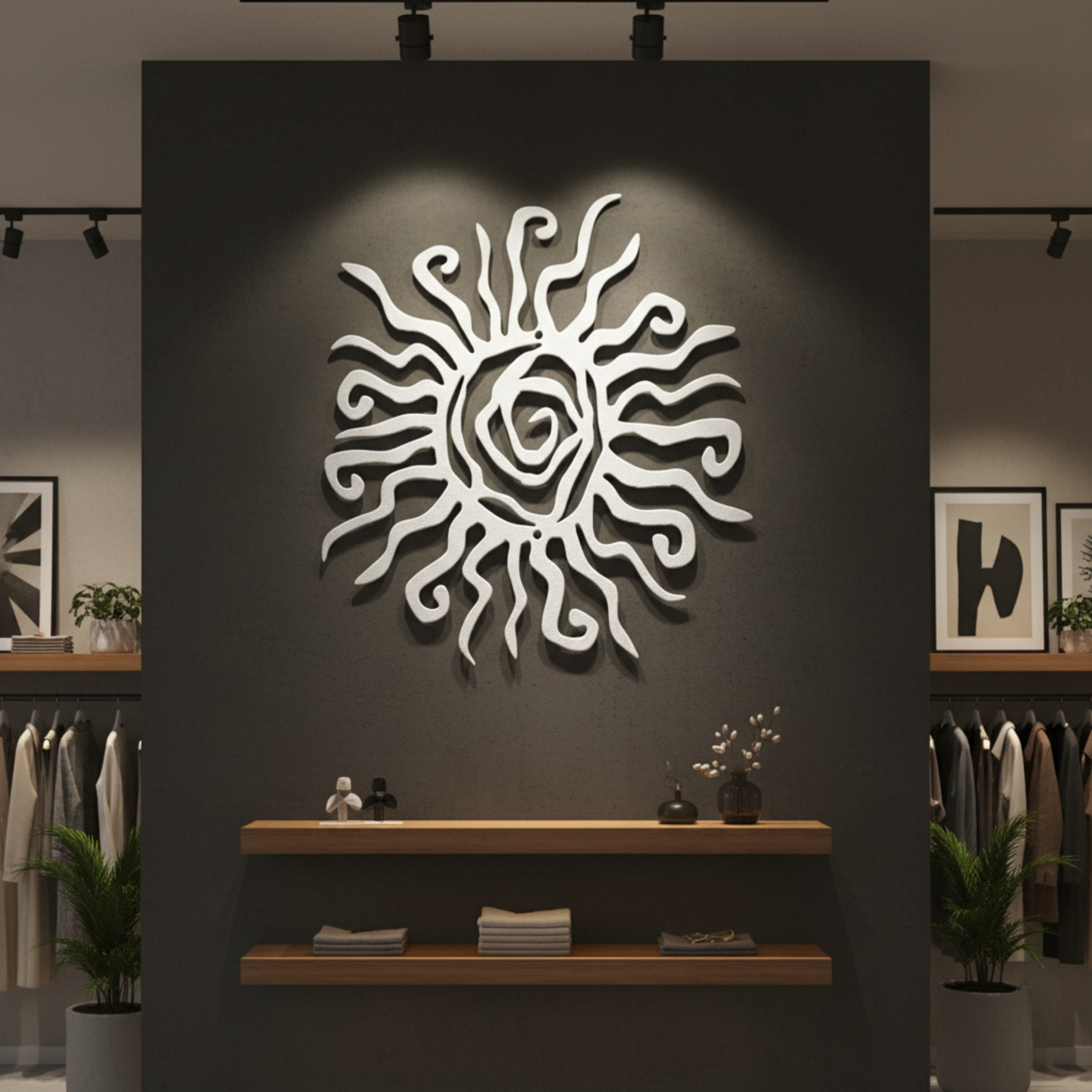 Wacky Sun Metal Wall Art