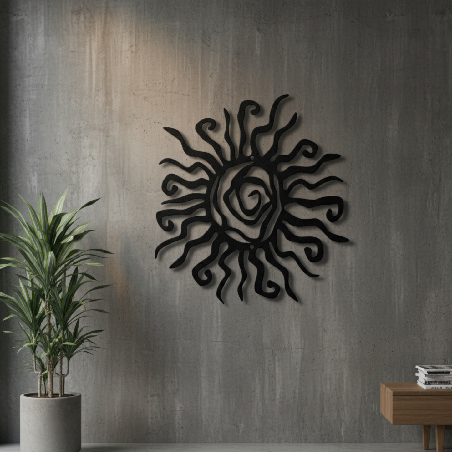 Wacky Sun Metal Wall Art