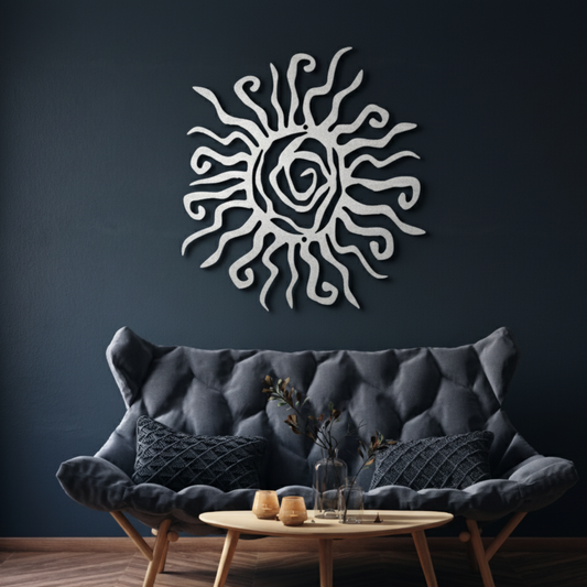 Wacky Sun Metal Wall Art