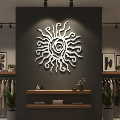 Wacky Sun Metal Wall Art